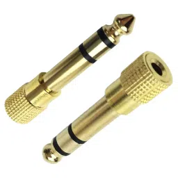 FEDUS Male to Female Stereo Jack Headphone Adapter Converter 6.35 mm to 3.5 mm (Pack of 2 Pcs)-43