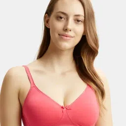 Jockey 1722 Women's Wirefree Non Padded Super Combed Cotton Medium Coverage Everyday Bra-picture-26