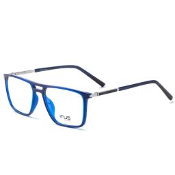 Irus Blue Square Eye Frames for Men-picture-2