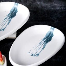 Stehlen White Melamine Large Oval Bowl - Set of 2-image-12