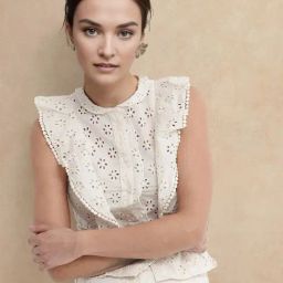 RAREISM Off White Cotton Solid Sleeveless Top-picture-26