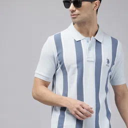 U.S. Polo Assn. Slim Fit Striped Pure Cotton T-shirt-picture-11