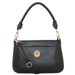 Esbeda Black PU Solid Sling Handbag-72