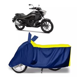 Auto Pearl Two Wheeler Cover for Suzuki intruder 150 - Yellow, Blue-image-86