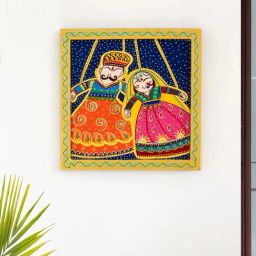 ExclusiveLane Multicolor Wood Rajasthani Puppets Hand-Painted Wall Decor-image-36