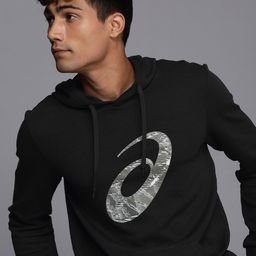 ASICS Brand Logo Printed Hooded Sweatshirt-picture-17