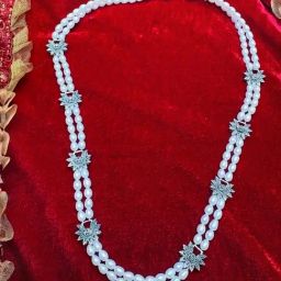 Arte Jewels 925 Sterling Silver Marcasite Pearls Neckalce For Women-picture-20