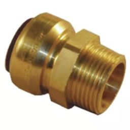Pegler Yorkshire Brass Pipe Fitting Straight Push Fit Taper Coupler Male R 1/2in to Female 15 mm, 65267 (Pack of 2)-image-21