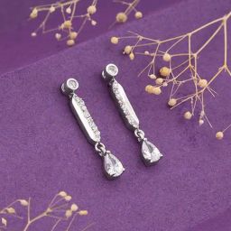 GIVA 925 Silver Zircon Silver Night Earrings for Women & Girls-picture-30