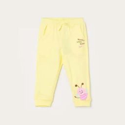 Juniors By Lifestyle Yellow Cotton Regular Fit Printed Trackpants-image-27