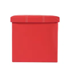 Aura Set Of 4 Red Storage Ottomans image 5