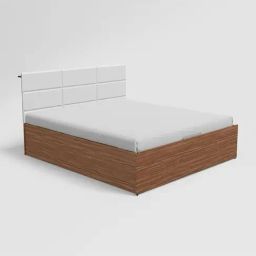 Godrej Interio Chocolate White Engineered Wood Queen Bed with Motorized Storage-image-17