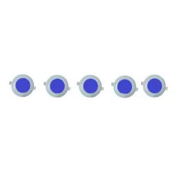 GENERIC 3 W Round Micro Deep Junction Light Ceiling Lamp Blue (Pack of 5), B5-7