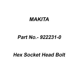 Makita Hex Socket Head Bolt Size M5x20 for DCS232T, Part No 922231-0-5