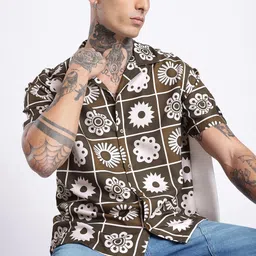 UNRL Floral Printed Relaxed Fit Casual Shirt-picture-11