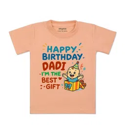 arvesa Happy Birthday Dadi Printed Kids Tshirt-picture-35