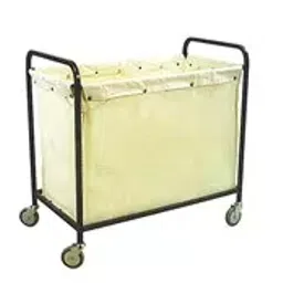 Mahalaxmi Industries 30 inch SS with bag Laundry Trolley SASP 46-35