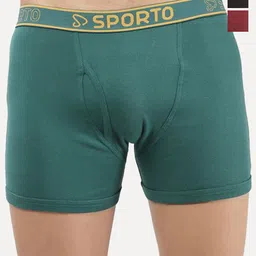 Sporto by Macho Pack Of 3 Men Outer Elastic Trunk Sprto_M1022-B(1)-M(1)-Prt(1)-L-B_M_Prt-picture-5