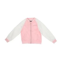 Allen Solly Junior Pink & White Color Block Jacket-image-51