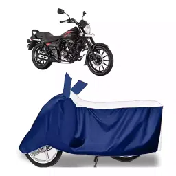 Auto Pearl Bike Cover for Bajaj Avenger Street 220 (White & Blue)-picture-1