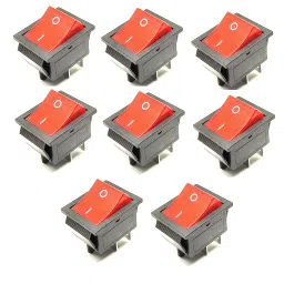 Invento On-Off 4 Pin Rocker Boat Switch Indicator ISC 1512-3-20