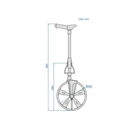 Insize Digital Measuring Wheel 0-9999.99 m Measuering Range, 7171-D1 image 2