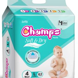 Champs Soft & Dry Diaper Pants Large Size - 62 Pieces-27