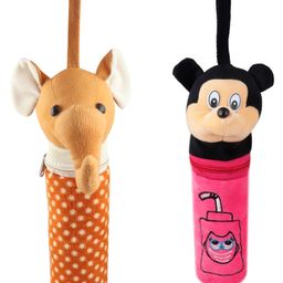 SS Impex Milk bottle cover Kides Baby Feeding Bottle Cover for Daily Use Pack of 2 - Orange Pink-94