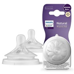 Philips Avent Natural Response Bottle Teat Baby Bottle Flow 5 Teats for Babies  BPA Free - Pack of 2-27