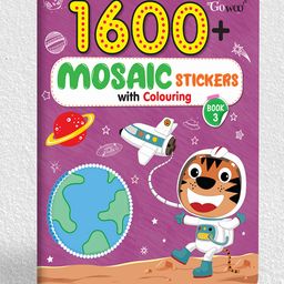 1600 Mosaic Stickers With Colouring - Book 3 | "Whimsical Mosaics: Coloring Bliss"-13