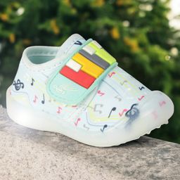 Lil Lollipop Piano Keys Applique Detailed LED Shoes - Green-image-41