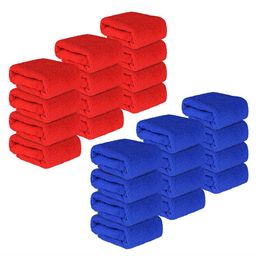Kuber Industries 24 Pcs Red & Blue 250 GSM Face Towels-picture-5