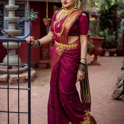 Aldwych Woven Design Zari Silk Blend Banarasi Saree-image-57