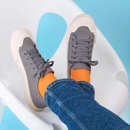 Styli Men Canvas Lace Up Casual Shoes-34