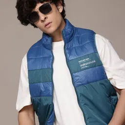 Roadster The Lifestyle Co. Colourblocked Gilet Padded Jacket-picture-31