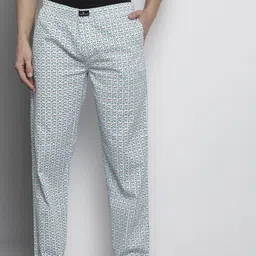 The Indian Garage Co Men Pack of 2 Cotton Printed Lounge Pants-image-39