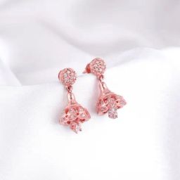 GIVA 925 Silver Rose Gold Pretty Little Jhumki for Women & Girls-image-38