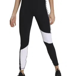Puma Black & White Regular Fit Tights-image-82