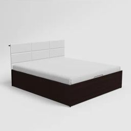 Godrej Interio Chocolate Wee White Engineered Wood Queen Bed with Hyrdraulic Storage-image-80