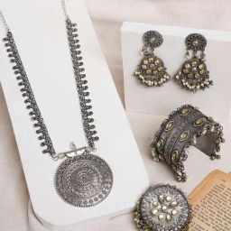 Teejh Puri Oxidised Silver Jewellery Gift Set-47