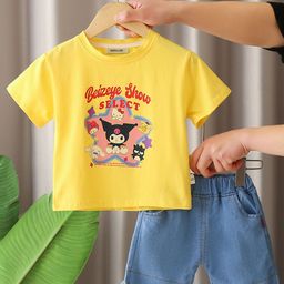 INCLUD Boys Printed Short Sleeves T-Shirt With Shorts-image-66