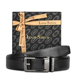 LOUIS STITCH Men Textured Leather Formal Belt-picture-27