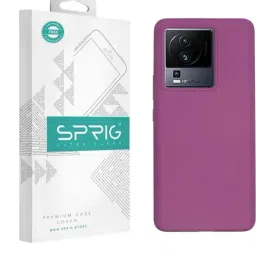Sprig Liquid Silicone Back Cover for IQOO Neo 7 Pro 5G (Purple)-picture-18