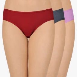 Amante Multicolor Cotton Bikini Panty (Pack Of 3)-image-53