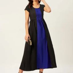 Belle Fille Black & Blue Regular Fit Dress-image-20