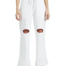 EDRIO White Track Pants-image-10