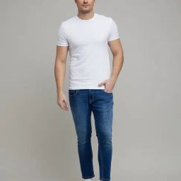 celio celio* Blue Slim Fit Lightly Washed Jeans-picture-12