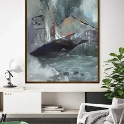 The Art House Abstract Multicolor Canvas Painting-image-37