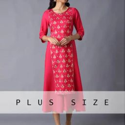 Aurelia Pink Floral Print A-Line Dress-image-23