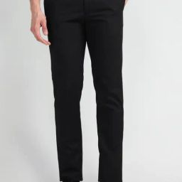 Arrow Black Slim Fit Trousers-image-43